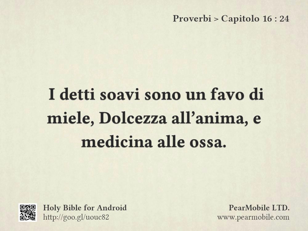 Proverbi, Capitolo 16:24